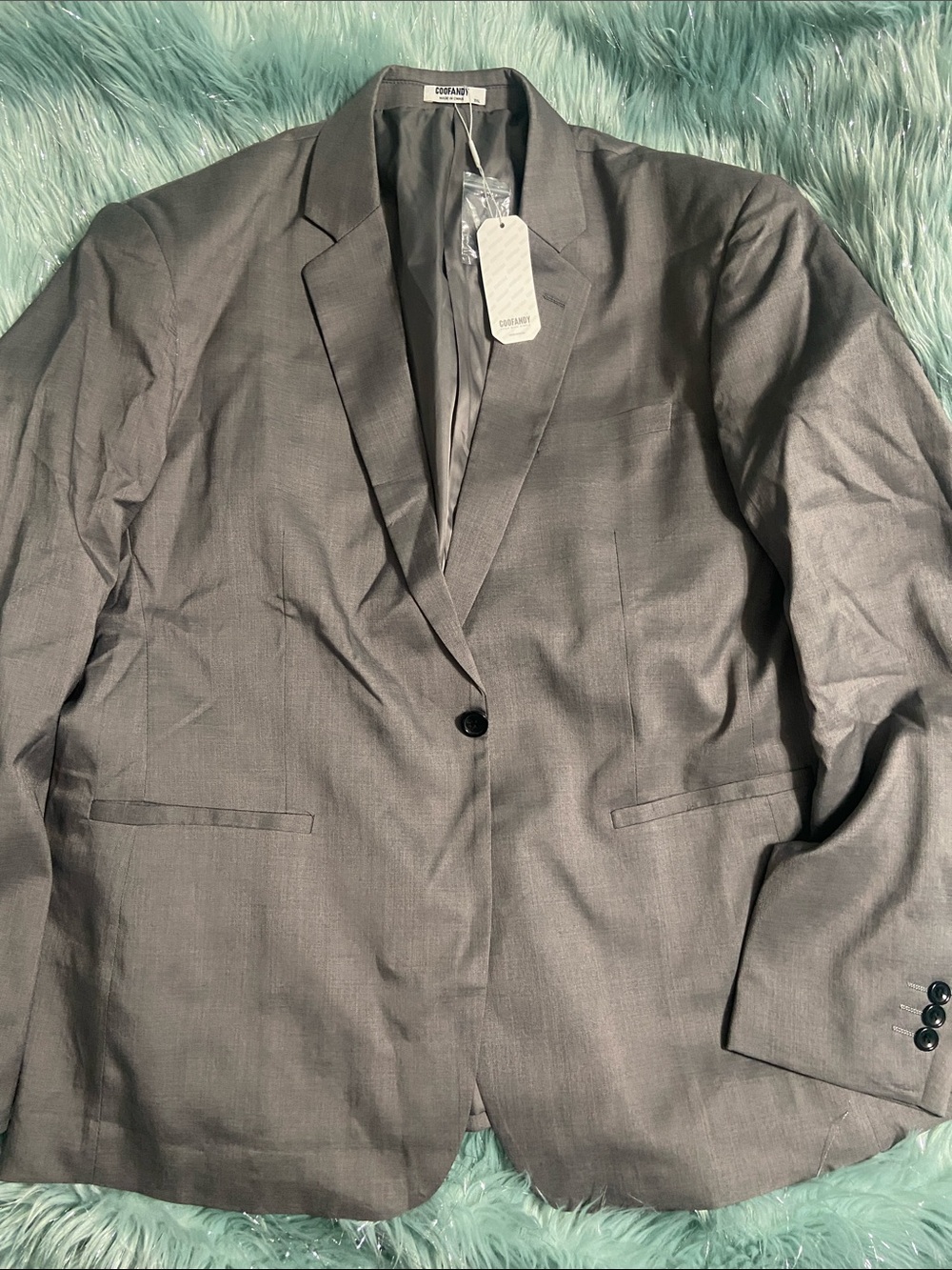 Coofandy Men's Gray Blazer